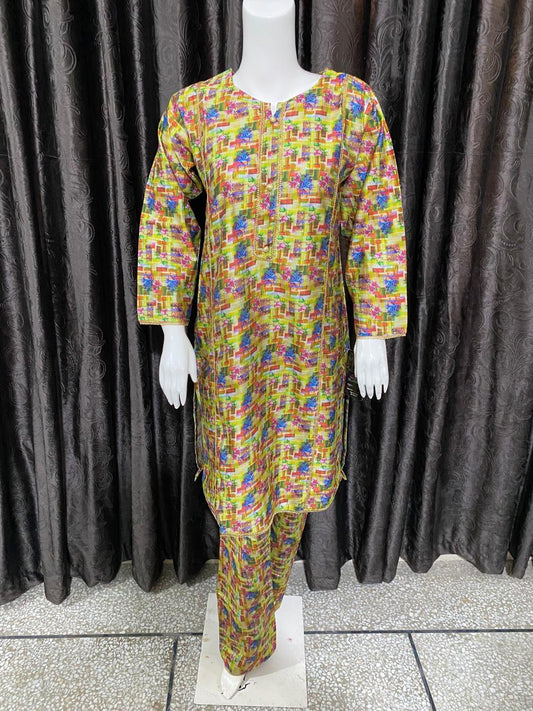 2 PC Dgital Print Khadi For winter season,