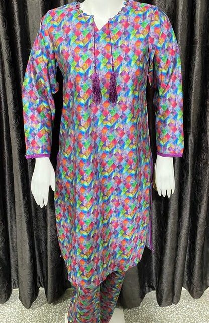 2 PC Dgital Print Khadi For winter season,