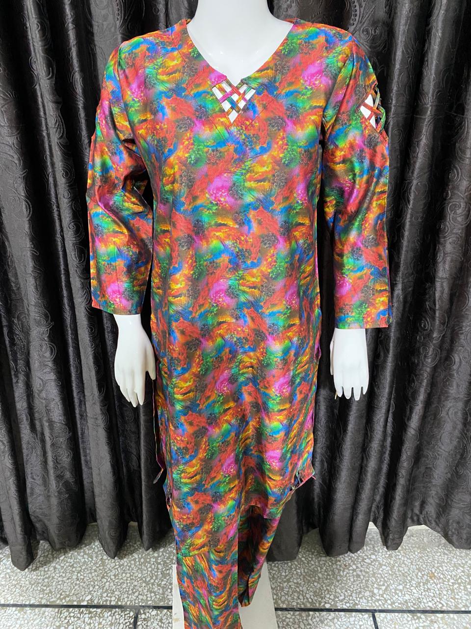 2 PC Dgital Print Khadi For winter season,