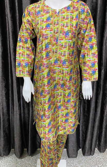 2 PC Dgital Print Khadi For winter season,